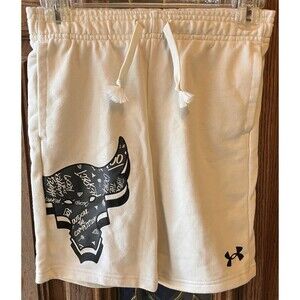 NWT Under Armour UA Boys Project Rock Terry Rival Shorts Youth M Casual MSRP $45